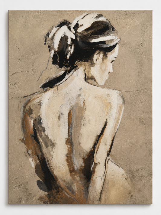 Nude Essence – Quadro decorativo figura femminile 80×120 cm