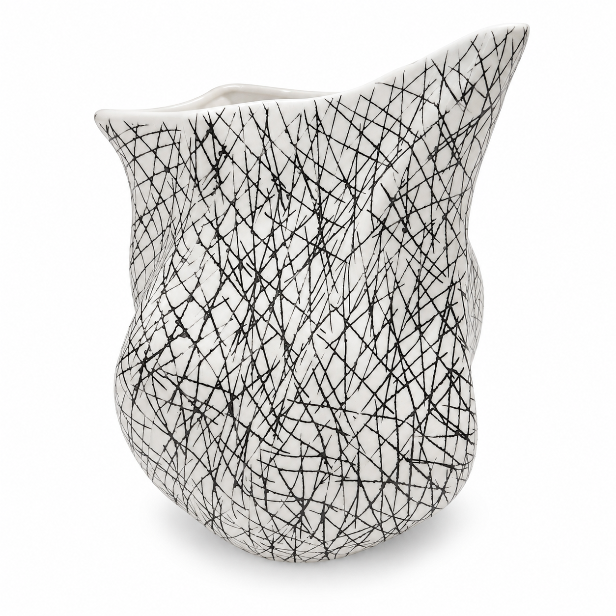EDG Vaso Deluxe Linee in Ceramica H 36 cm