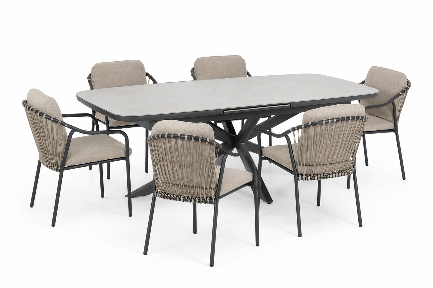 TAVOLO ALL.PASCAL 200-260X100 ANTR JX55