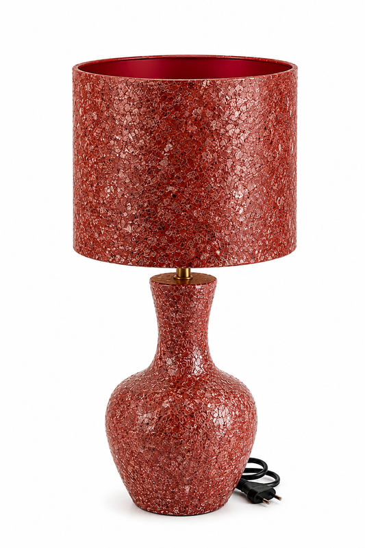 Lampada da tavolo crackle